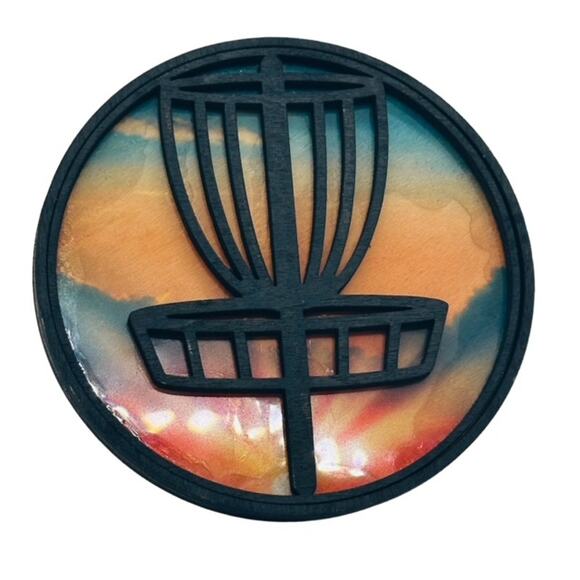 Disc Golf Car Air Freshener Laser Engraved Wood Vent Clip On CHOOSE COLOR - Picture 4 of 8